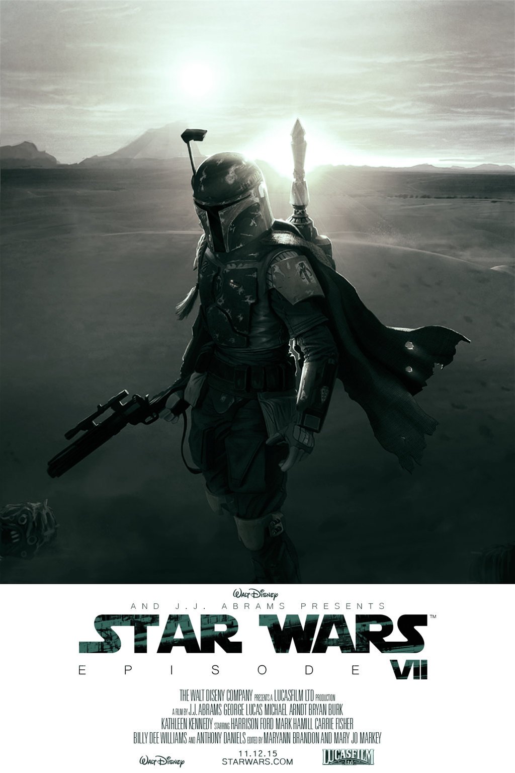 Star Wars Episode 7 Boba Fett Poster Fan Made
