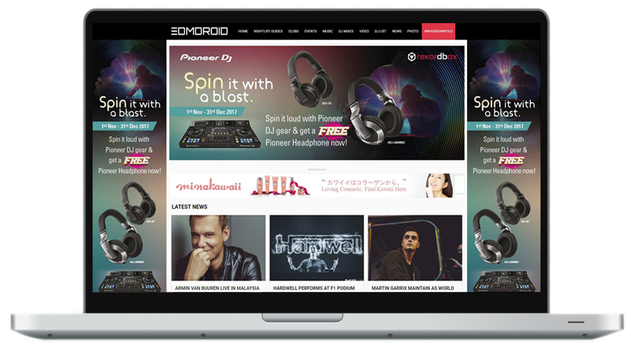 Entertainment Website Online Advertisement Campaign