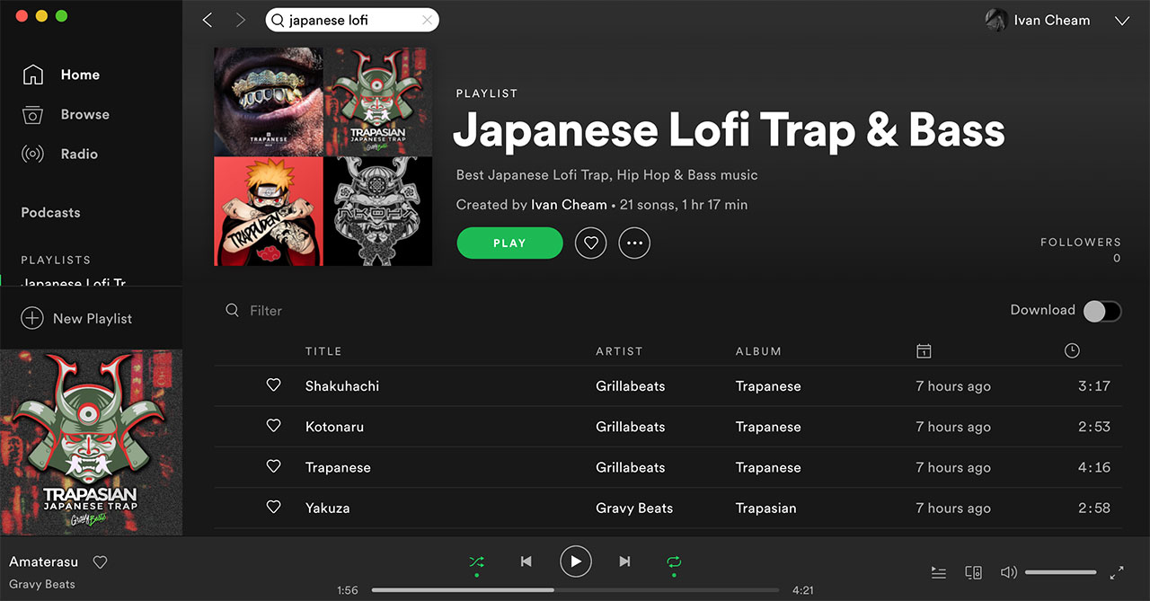 Japanese Lofi Playlist Spotify